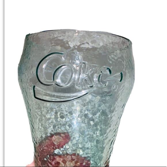 Vintage large green pebbled glass - Picture 3 of 3